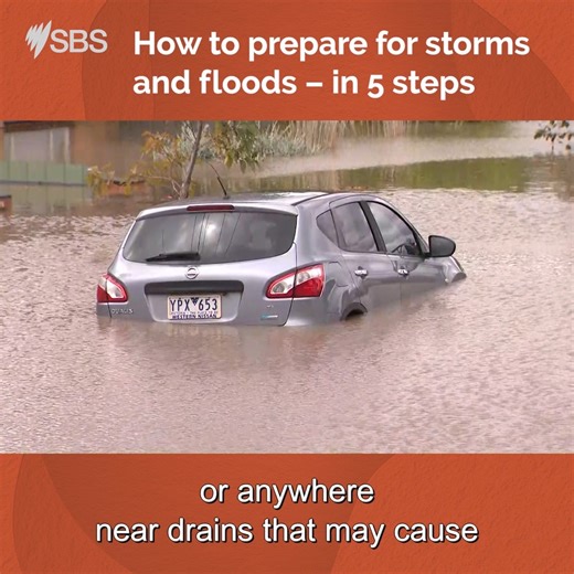 12K views · 30 reactions | ⚠️ Extreme storms are forecast over much of south-east Australia for the next two days! Here are five steps you can take to help prepare ️ You can listen to our episode on preparing for storms on the 'Australia Explained' podcast here: https://bit.ly/4cKaU6r | SBS Australia | Facebook