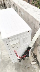 OLD AC reinstallation completed successfully. Indoor and outdoor unit #welding #automobile