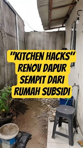 Dapur Sempit Dari Rumah Subsidi Di Sulap Menjadi Dapur Aesthetic Yang Cantik!!! | Kitchen Hacks