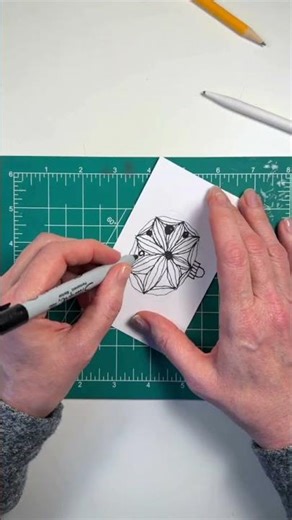 Weak Hand Zentangle Ornament