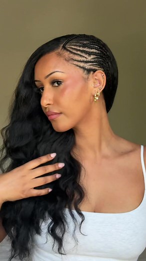 Do my hair with me! 🩷 this is a hairstyle I kept on going back-and-forth if I liked it or not.. I’m still not sure #braidstyles #braidwithme