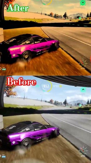 ​Need for Speed Unbound: Ultra Graphics Mod 4K! (Before vs After) #shortvideo