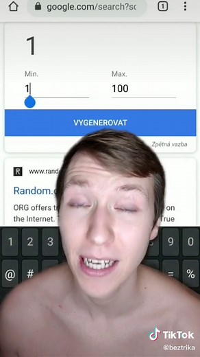 Funguje vám? 😊 #google #generátor #čísla #číslo