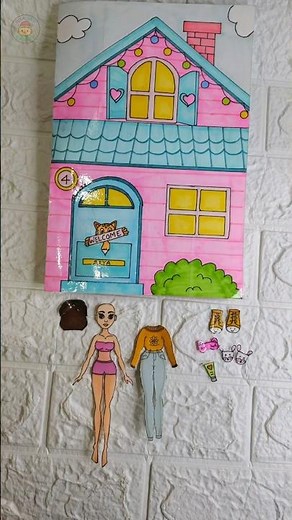 Cute Mini Doll House Tour #dollhouse #dollhousetour #dollhouseminiature #viral