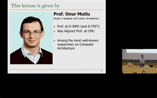 计算机体系和数字设计 - 苏黎世联邦理工 2019春季（Onur Mutlu）