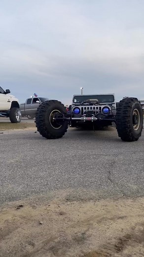 Custom Bagged Patina Jeep Wrangler on Massive 54-Inch Wheels