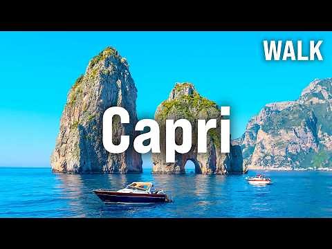CAPRI Walking Tour | Italy Immersive Video with Captions [4K/60fps]
