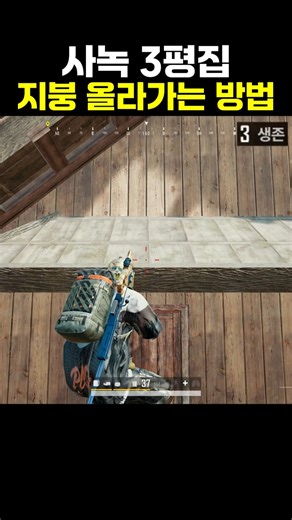 사녹 3평집 지붕 올라가는 방법