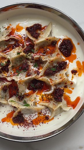 Delicious Turkish Beef Manti in Yogurt Sauce Recipe