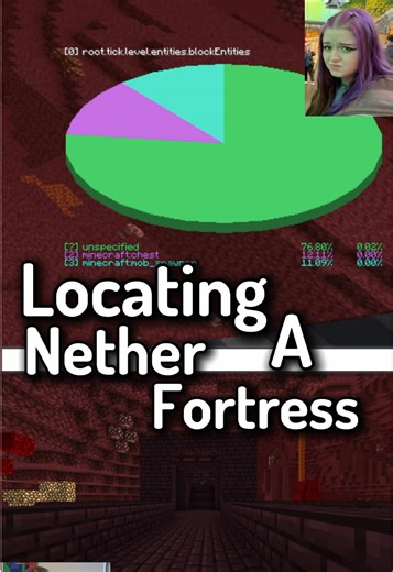 How to Locate a Nether Fortress when Speedrunning Minecraft #mcyt #mcsr #minecraft #minecraftspeedrunning