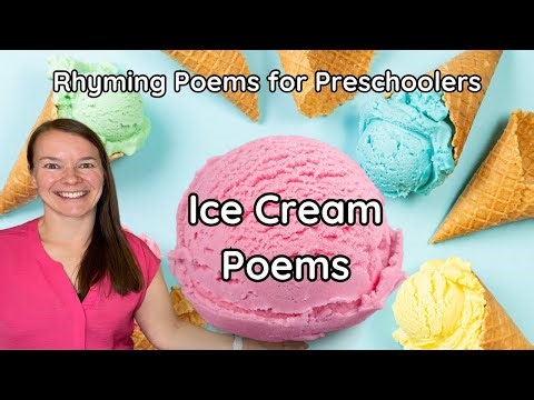 Ice Cream Poems | Short Summer Poems | Rhyming Poems for Kids #poetryforkids #kidspoems #icecream