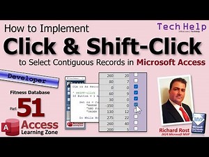 Implement Click & Shift-Click to Select Contiguous Records in Microsoft Access - Fitness Part #51