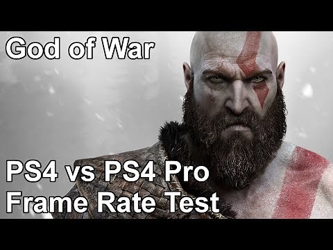God of War PS4 vs PS4 Pro Frame Rate Test