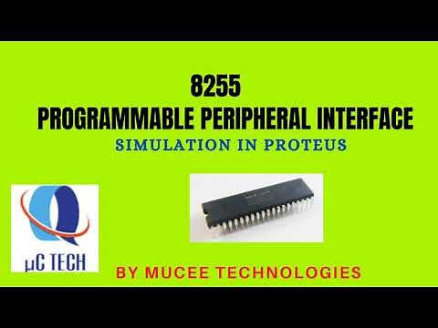 8255 PPI simulation in Proteus