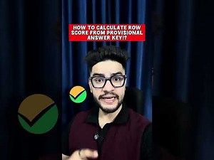 CUET 2026 : Calculate your ROW SCORE like a PRO 💯 provisional Answer key live