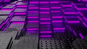 Download Abstract Neon Cube Background for free