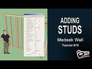 Medeek Wall Plugin Tutorial 79 - Adding Studs