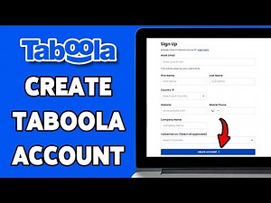 How To Create Taboola Account 2025 | Sign Up & Set Up Your Taboola Advertising Profile