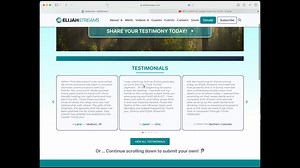 Have you been impacted by the ministry of ElijahStreams? If so, we would love to hear from you. | ElijahStreams