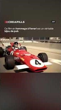 This film, a tribute to Ferrari, is a true gem of advertising.