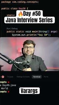 🔥Day-50 Java Interview Questions Series | Varargs #coding #springplatform #javaframework