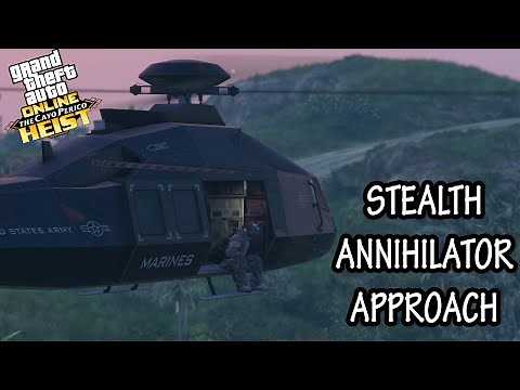 GTA Online Cayo Perico Heist- Stealth Annihilator Approach Hard Mode Solo Elite