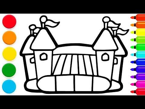 How to Draw a Cute Castle | Easy Step by Step Tutorial
