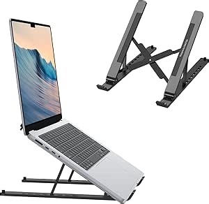 Amazon.com: Portable Laptop Stand, OMOTON Laptop Stand for Desk Ergonomic 7-Levels Angles Adjustable Computer Stand, ABS Laptop Riser Holder Compatible with All Laptops and iPad(10-15.6") : Electronics