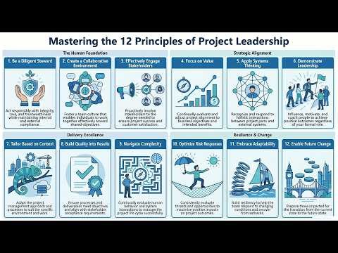 Project Success Starts with The 12 Principles of Project Management. A Comprehensive guide.#pmp