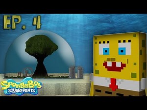 Minecraft Spongebob Episode 4 (Sandy's Tree Dome) Building Bikini Bottom in Minecraft! (World Tour)