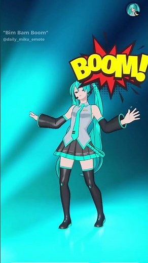 "Bim Bam Boom" fortnite emote by Hatsune Miku