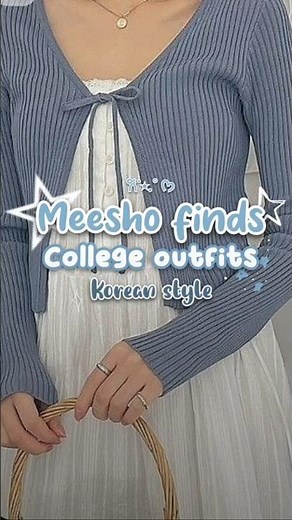 Meesho College Outfits Korean Style | Trendy Affordable Fashion Ideas for Girls | Aesthetic Dress