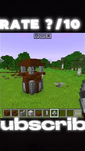 Minecraft mini Outpost ✅☠️#minecraft #gaming #shorts