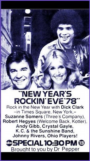 Watch The Ball Drop With Dick Clark's 1978 Rockin' New Year's Eve! #timessquare #newyearseve #1978