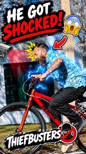 He Got SHOCKED While Riding This Bait Bike #baitbike #funny #bikes #comedy