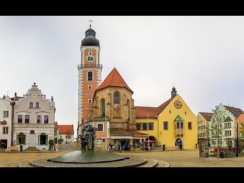 Cham in der Oberpfalz und sein Glockenspiel am Rathausturm 2016