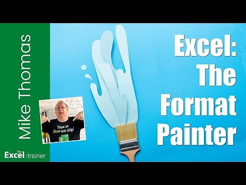 Excel: The Format Painter - How to QUICKLY Copy Formatting (including Column Width)