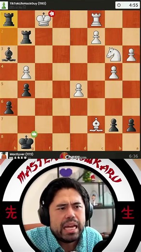how to use your two bs to win part 3 #chess #chesstok #chesscom #hikaru