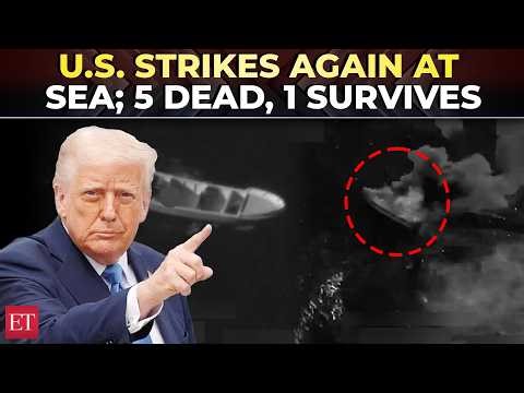 US strikes ‘narco boats’ in Pacific, kills 5 in fiery attacks; questions mount over proof & legality