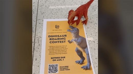 I am dino, hear me roar: DC Public Library hosts third annual Dinosaur Roaring Contest