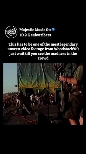 Unseen rare clip of Limp Bizkit at Woodstock '99