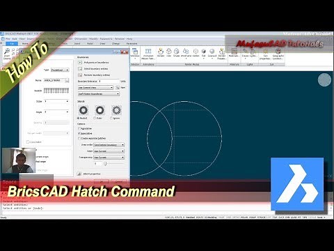 BricsCAD Hatch Command Basic Tutorial For Beginner
