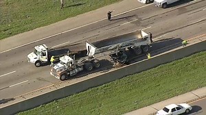 BREAKING - A crash involving a vehicle underneath a rock hauler is causing major traffic delays in the westbound lanes of I-20 at Lancaster Road in Dallas County. http://on.nbcdfw.com/YSlLCpv | NBC DFW