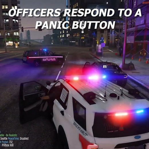 RESPONDING TO A PANIC BUTTON - GTA 5 FIVEM POLICE #policerp #police #fivem #gtarp