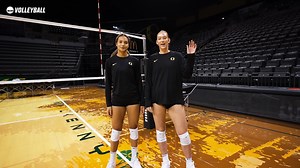 Kara McGhee and Karson Bacon give some great blocking tips that you can do anywhere 🟢🙌 #NCAAWVB x Oregon Volleyball | NCAA Women's Volleyball