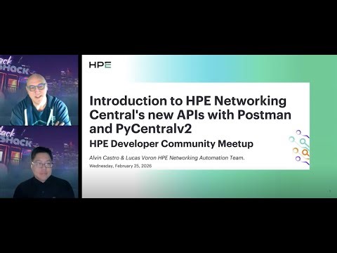 Introduction to HPE Networking Central's new APIs with Postman and PyCentralv2