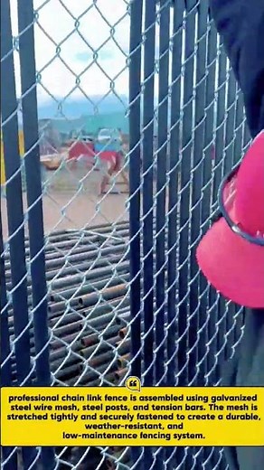 Professional Chain Link Fence Installation | Galvanized Wire Mesh Panel Assembly‎