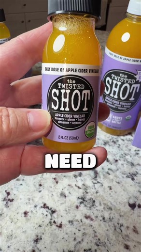 Daily ACV without the nasty taste? This little shot is everything. Tap the orange cart to choose your pack while it’s on sale. #acvshot #applecidervinegar #twistedshot
