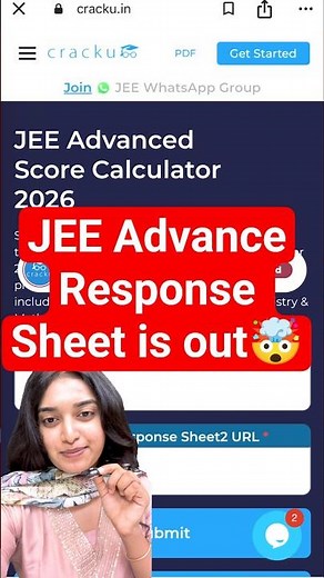 JEE Advanced 2026 response sheet OUT 🚨 | JEE Advanced 2026 score calculator | JEE2026 | JEE Mains.
