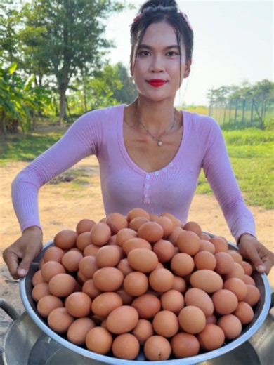 Cooking yummy egg steam for fry recipe | Eggs